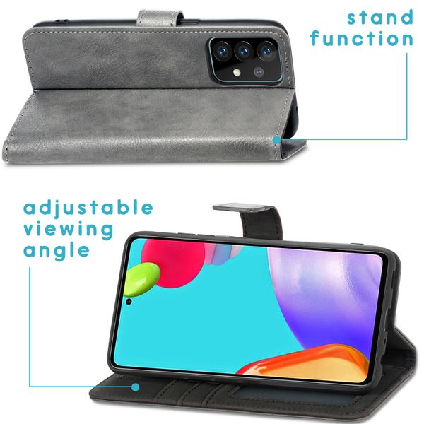 imoshion Étui de télephone portefeuille Samsung Galaxy A72 - Gris