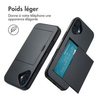 imoshion Coque arrière avec porte-cartes Apple iPhone 16 Plus - Noir