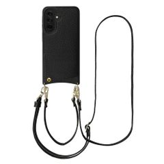 Selencia Coque de télephone Nova avec cordon et porte-cartes Samsung Galaxy A37 (5G) - Noir