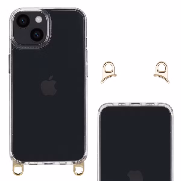 Selencia Coque arrière avec crochets amovibles Apple iPhone 14 - Transparent