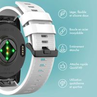 imoshion Bracelet QuickFit® en silicone  - Connexion Garmin 26 mm - Blanc
