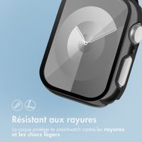 imoshion Coque rigide brillante à couverture complète pour Apple Watch Series 7 / 8 / 9 - 45 mm - Noir