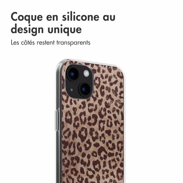 imoshion Coque design pour iPhone 13 - Leopard Mood