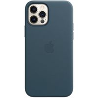 Apple Coque Leather MagSafe Apple iPhone 12 (Pro) - Baltic Blue