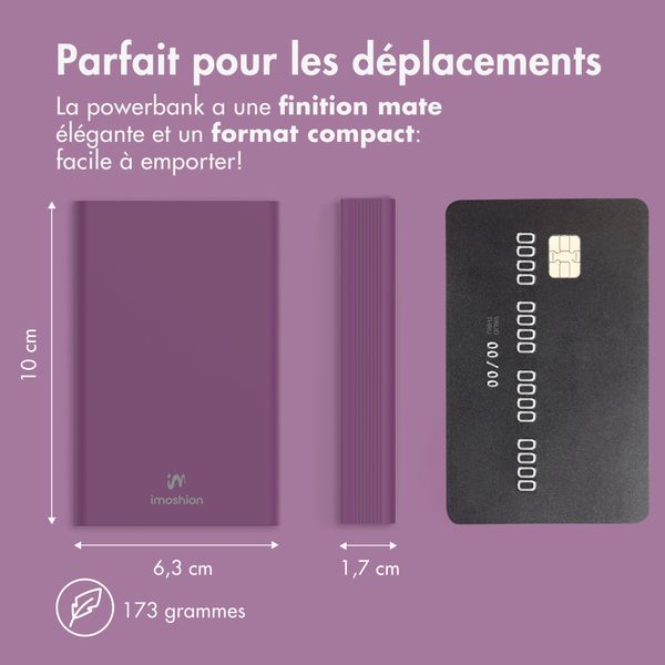 imoshion Ultra Series Batterie externe 10.000 mAh - Bordeaux