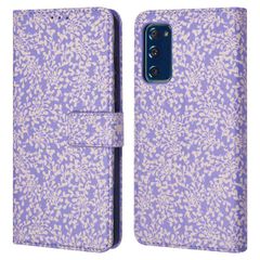 imoshion ﻿Étui de téléphone portefeuille Design Samsung Galaxy S20 FE - Purple White Flowers