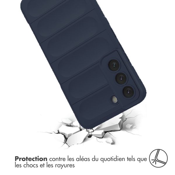 imoshion Coque arrière EasyGrip Samsung Galaxy S22 - Bleu foncé