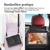 Accezz Coque arrière robuste avec bandoulière Samsung Galaxy Tab S10 Ultra / Tab S9 Ultra 14.6 pouces - Noir