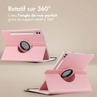 imoshion Coque tablette rotatif à 360° Samsung Galaxy Tab S10 Ultra / Tab S9 Ultra - Rose