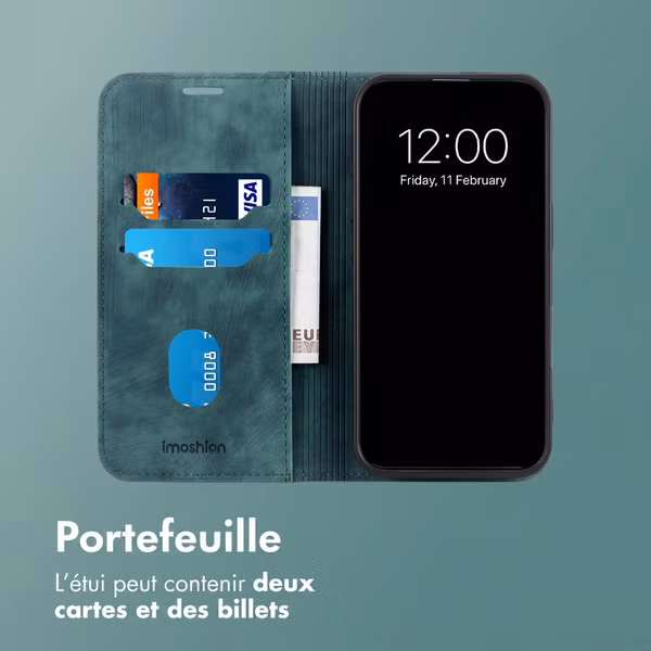 imoshion Étui de téléphone portefeuille Slim Motorola Edge 70 Fusion - Vert