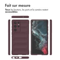 imoshion Coque arrière EasyGrip Samsung Galaxy S22 Ultra - Aubergine