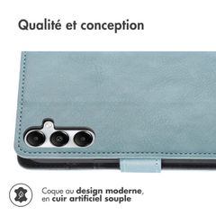 imoshion Étui de télephone portefeuille Samsung Galaxy S25 Plus - Bleu clair