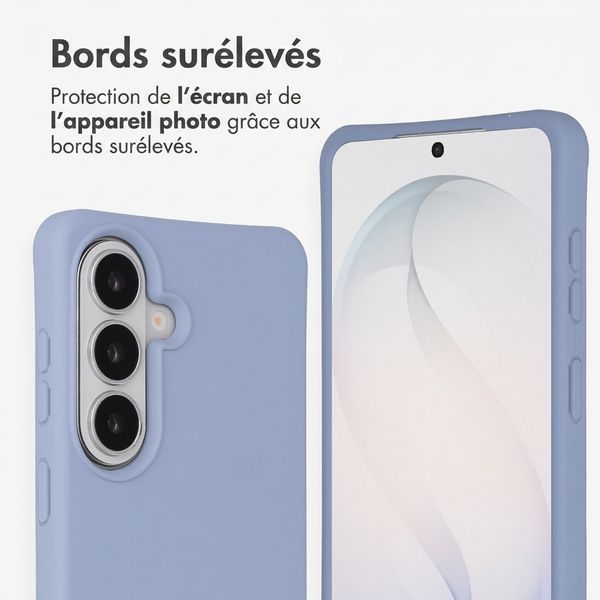 imoshion Coque arrière Color avec cordon amovible et MagSafe Samsung Galaxy S26 - Ash Blue