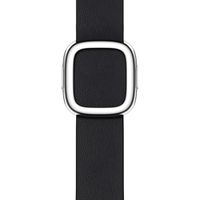 Apple Bracelet Leather Band Modern Buckle Apple Watch Series 1 t/m 9 / SE (38/40/41 mm) | Series 10 / 11 (42 mm) - Taille M - Midnight