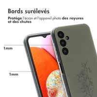 imoshion Coque Design Samsung Galaxy A14 (5G/4G) - Floral Green