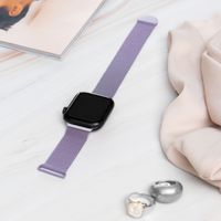 imoshion Bracelet magnétique milanais Apple Watch Series 1-10 / SE / Ultra (2) - 42/44/45/46/49 mm - Taille M - Violet