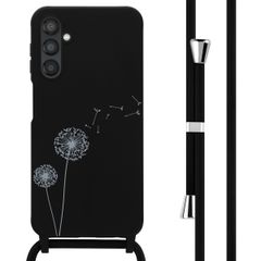 imoshion Coque design en silicone avec cordon Samsung Galaxy A25 (5G) - Dandelion Black