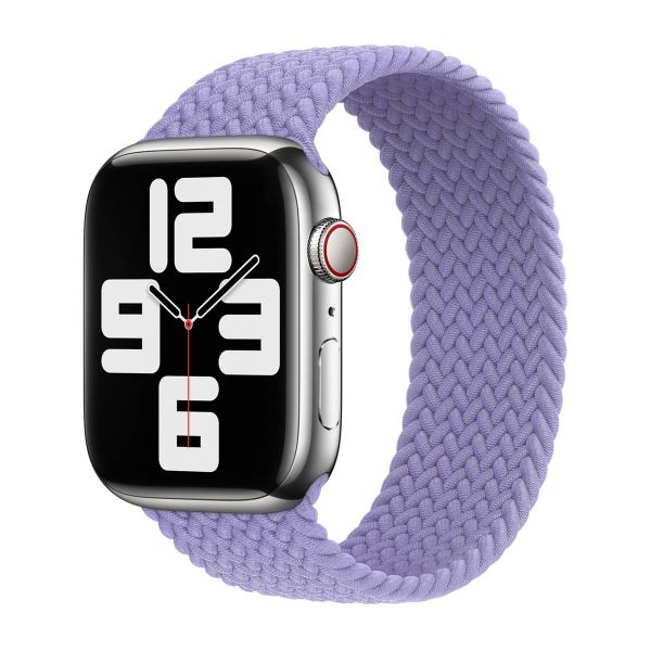 Apple 4 Pack Apple Bracelet Solo tressé Apple Watch| 38/40/41/42 mm - Taille 6 - (PRODUCT)RED / Maize / Lavender / Storm Blue