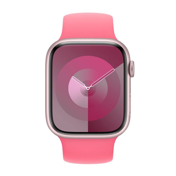 Apple Bracelet Boucle unique en Silicone Apple Watch | 44/45/46/49 mm - Taille 4 - Pink