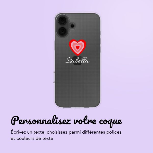 Coque avec votre propre photo et/ou texte Apple iPhone 16 - Hartje
