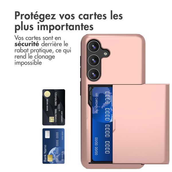 imoshion Coque arrière avec porte-cartes Samsung Galaxy S24 - Rose Dorée