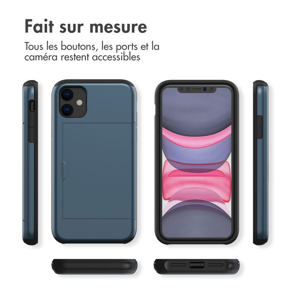 imoshion Coque arrière avec porte-cartes iPhone 11 Pro - Bleu foncé