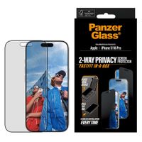 PanzerGlass Ultra Wide Fit FastFit in-a-box Protection d'écran Privacy Apple iPhone 17 / 16 Pro
