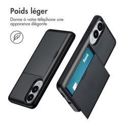imoshion Coque arrière avec porte-cartes Samsung Galaxy S25 Edge - Noir