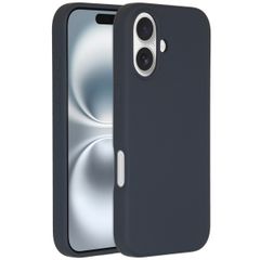 Accezz Coque Liquid Silicone avec MagSafe Apple iPhone 16 - Bleu foncé