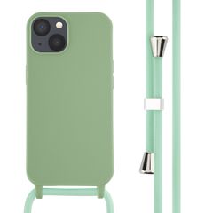 imoshion Coque en silicone avec cordon Apple iPhone 13 - Vert