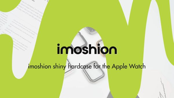 imoshion Coque rigide brillante à couverture complète pour Apple Watch Series 4 / 5 / 6 / SE - 40 mm - Argent