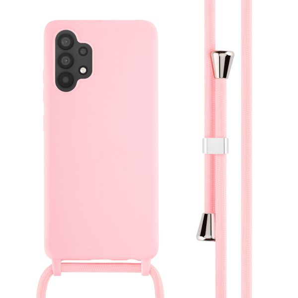 imoshion Coque en silicone avec cordon Samsung Galaxy A32 (4G) - Rose
