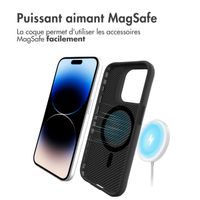 imoshion Rugged Hybrid Carbon Case avec MagSafe Apple iPhone 15 Pro Max - Noir
