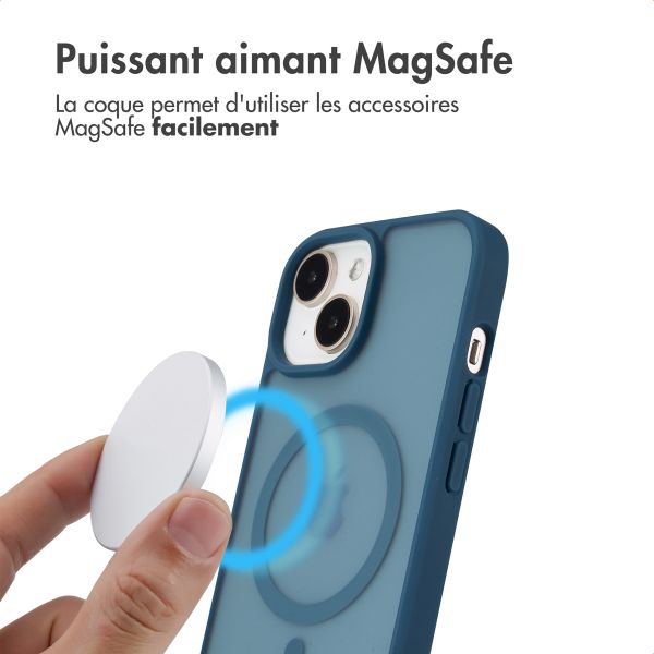 imoshion Coque Color Guard avec MagSafe iPhone 15 - Bleu foncé