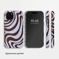Selencia Coque arrière Vivid Apple iPhone 15 - Dream Swirl Chocolate