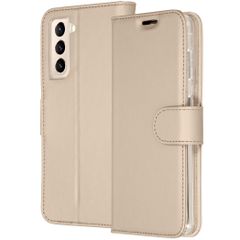Accezz Étui de télephone Wallet Samsung Galaxy S21 Plus - Doré