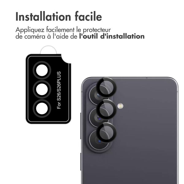 imoshion Lot de 2 protections d'objectif de caméra Samsung Galaxy S26 Ultra - Black