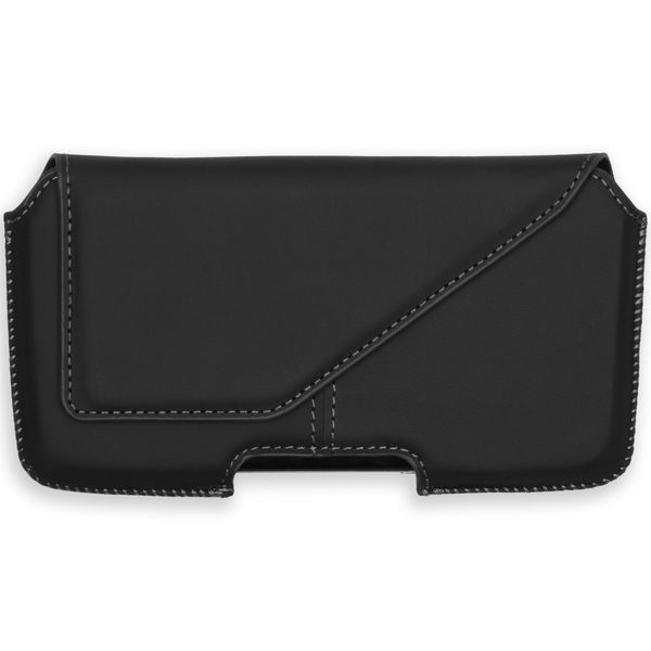 Accezz ﻿Coque de ceinture en cuir véritable - Taille XL - Noir