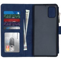 Porte-monnaie de luxe Samsung Galaxy A71 - Bleu foncé