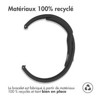 imoshion Bracelet sport en silicone  - Connexion universelle 18 mm - Noir