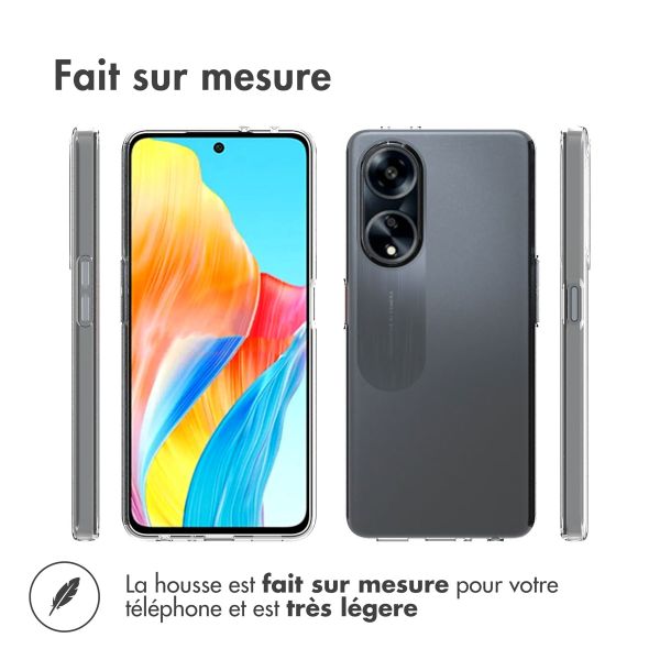 Accezz Coque Clear pour Oppo A98 - Transparent