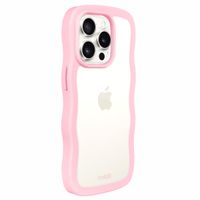 Holdit Coque Wavy Apple iPhone 15 Pro Max - Transparent / Pink