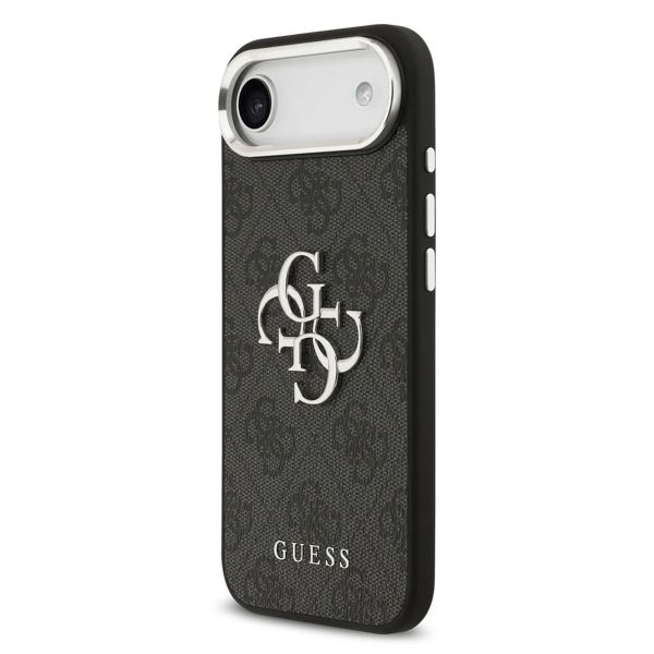 Guess Coque 4G Metal Logo Backcover Apple iPhone Air - Silver Edge - Black