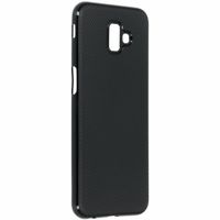 Coque silicone Carbon Samsung Galaxy J6 Plus - Noir