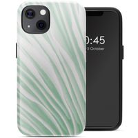 Selencia Coque arrière Vivid Tough avec MagSafe iPhone 13 - Nature Grayed Jade