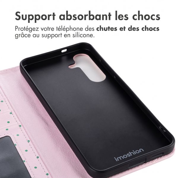 imoshion Étui de télephone portefeuille Design Samsung Galaxy S25 FE - Happy Dots