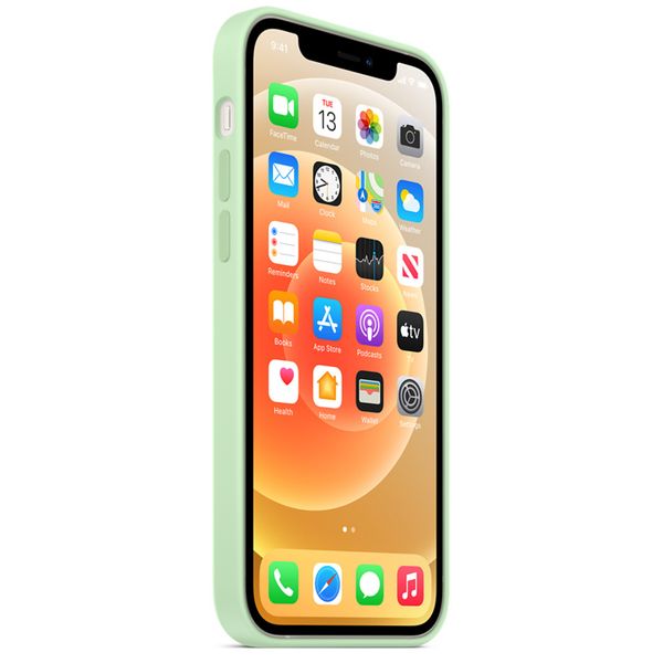 Apple Coque en silicone MagSafe Apple iPhone 12 Pro Max - Pistachio