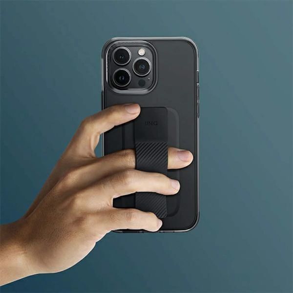 Uniq Coque arrière Heldro Flexgrip Apple iPhone 14 - Gris