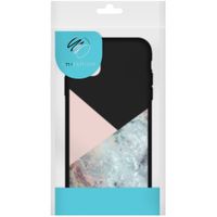 imoshion Coque Design Samsung Galaxy A41 - Marbre - Rose / Noir