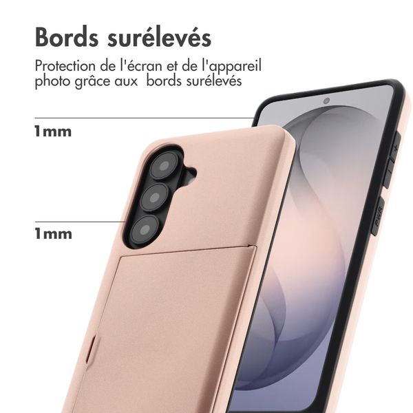 imoshion Coque arrière avec porte-cartes Samsung Galaxy S26 - Rose Gold